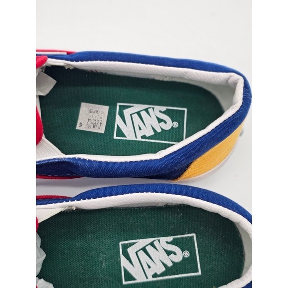 Vans CLASSIC SLIP ON YACHT CLUB RED BLUE YELLOW Men's Size 8/ Women Size 9.5 - Picture 5 of 10